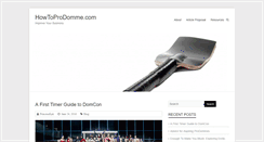 Desktop Screenshot of howtoprodomme.com
